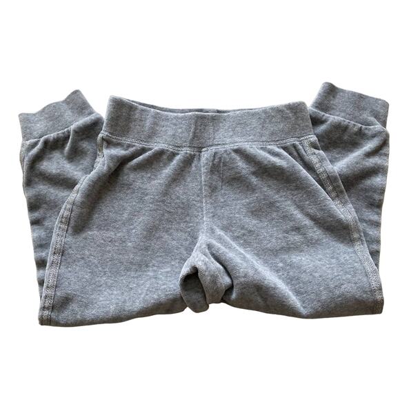 City Streets Gray Velour Elastic Waist Tapered Ankle Sweatpants size XXS (4-5) - Picture 1 of 4